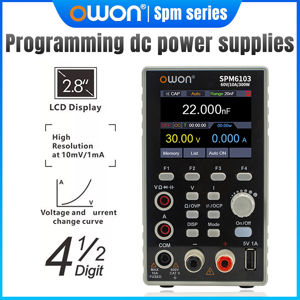 Programmable Dc Power Supply 60V 10A - Fonte de Alimentação DC Programável OWON