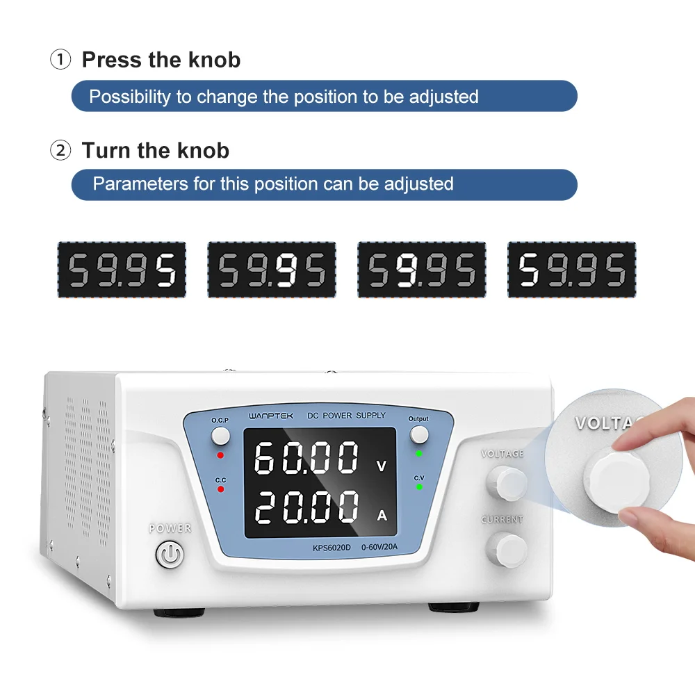 Wanptek rs485/rs232 laboratóri - Programmable Dc Power Supply 60V 10A avaliação e preço